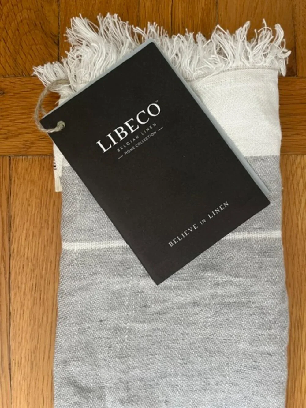 Libeco The Belgian Linen Towel Ash Stripe 25